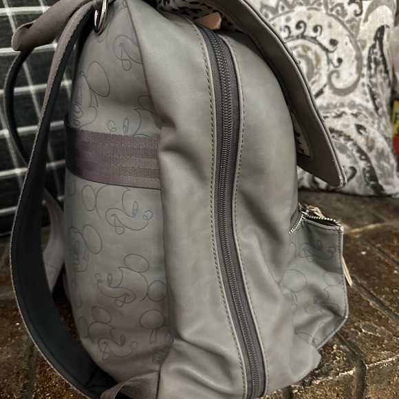 Petunia Pickle bottom diaper bag in gray- Mickey Mouse themed - Picture 2 of 10